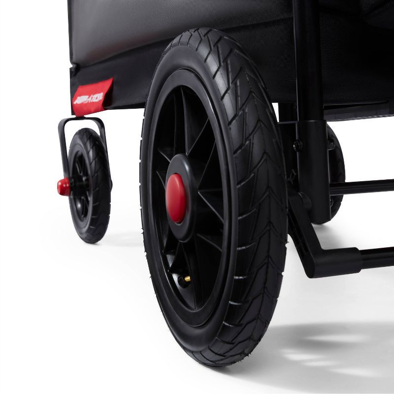 slide 12 of 13, Radio Flyer Folding All Terrain Venture Kid and Cargo Stroller Wagon: Steel & Polyester Frame, 1 ct