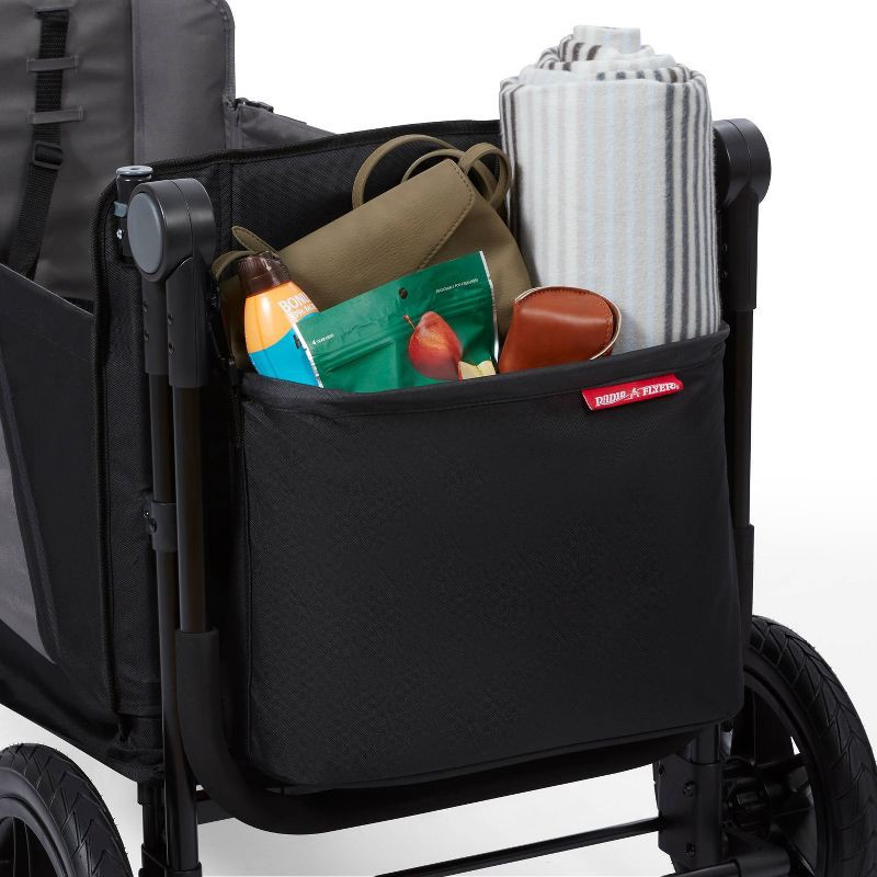 slide 11 of 13, Radio Flyer Folding All Terrain Venture Kid and Cargo Stroller Wagon: Steel & Polyester Frame, 1 ct