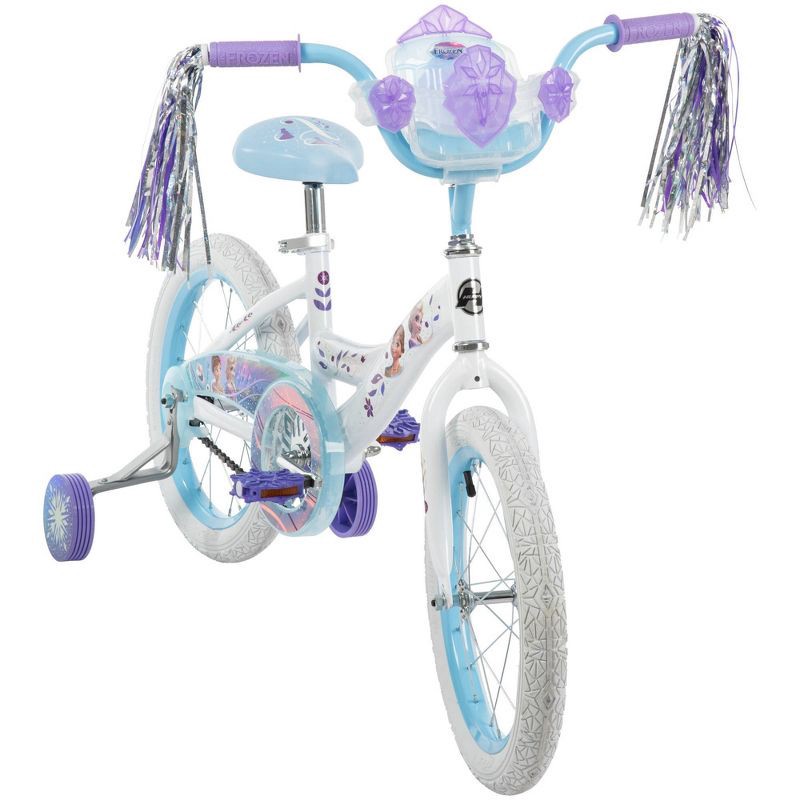 slide 2 of 16, Huffy Disney Frozen Kids' Bike - 16" Wheels - Training Wheels - White, 1 ct