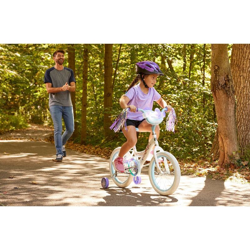 slide 7 of 16, Huffy Disney Frozen Kids' Bike - 16" Wheels - Training Wheels - White, 1 ct