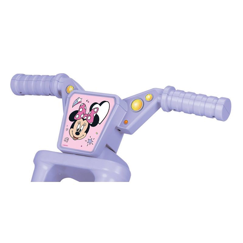 slide 4 of 8, Minnie Mouse 10" Fly Wheel Kids' Tricycle with Electronic Sound - Pink/Purple, 1 ct
