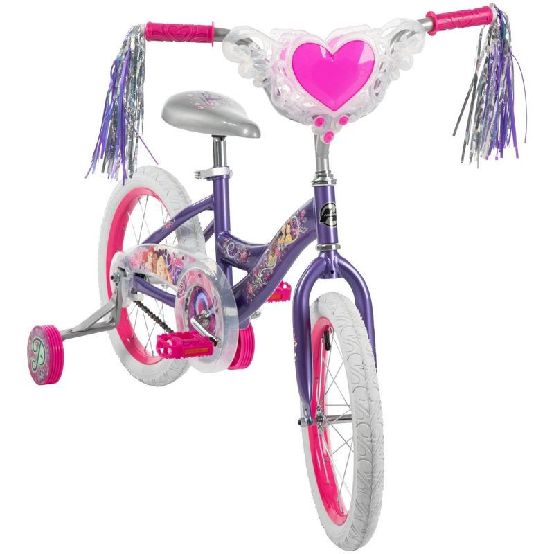slide 2 of 17, Huffy Disney Princess Kids' Bike - 16" Wheels - Training Wheels - Purple, 1 ct