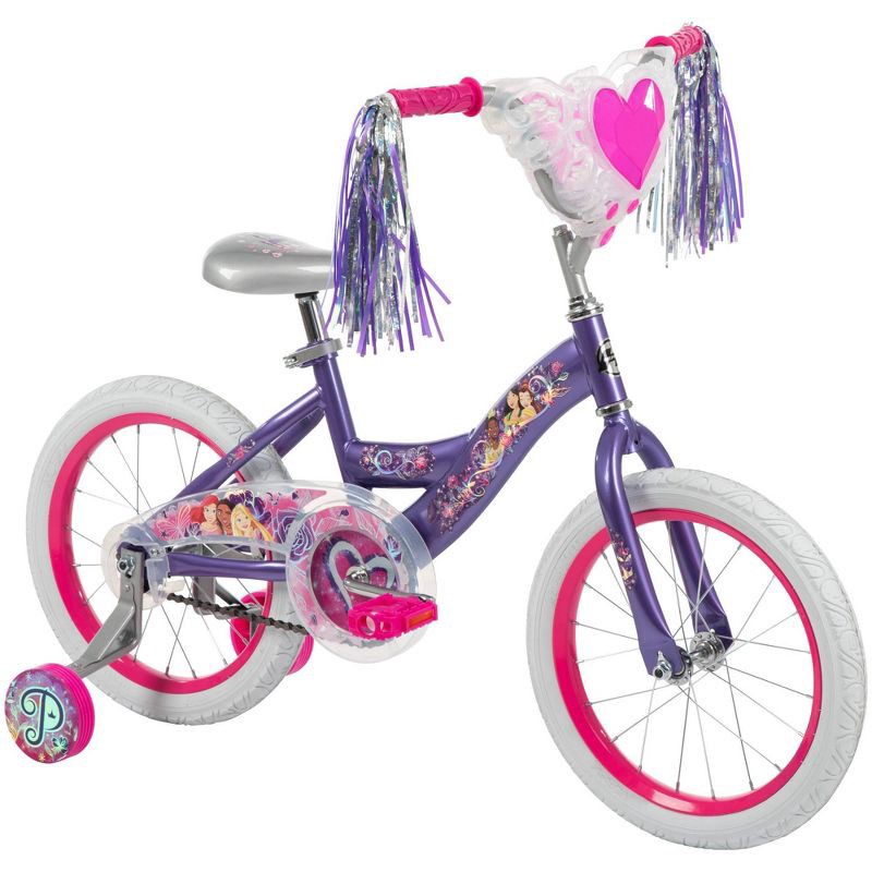 slide 13 of 17, Huffy Disney Princess Kids' Bike - 16" Wheels - Training Wheels - Purple, 1 ct