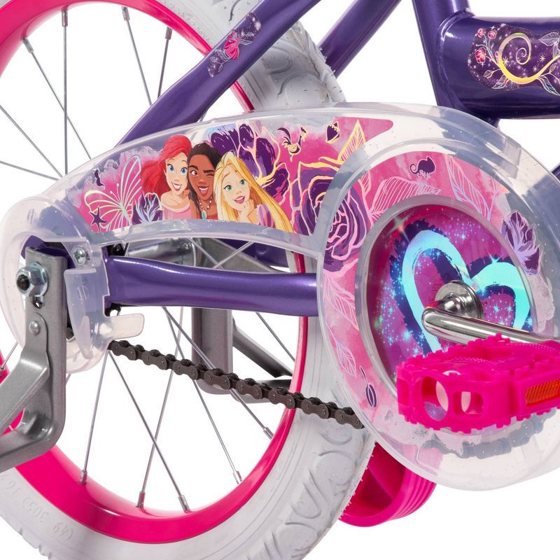 slide 8 of 17, Huffy Disney Princess Kids' Bike - 16" Wheels - Training Wheels - Purple, 1 ct