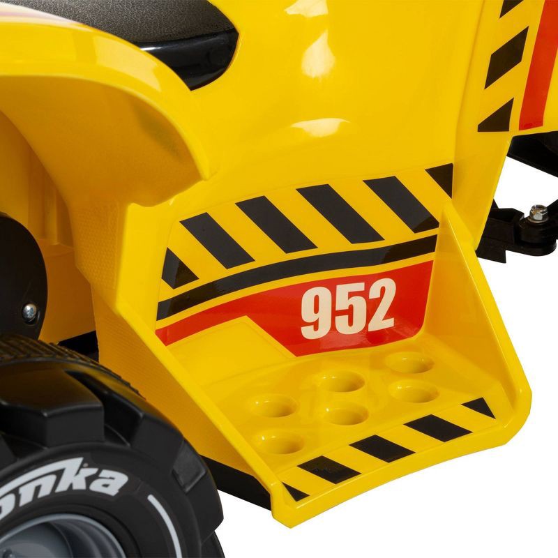 slide 7 of 11, Huffy Tonka Truck Battery Ride-On Quad - 6V - Age 1.5+ Years Old - Yellow, 1 ct