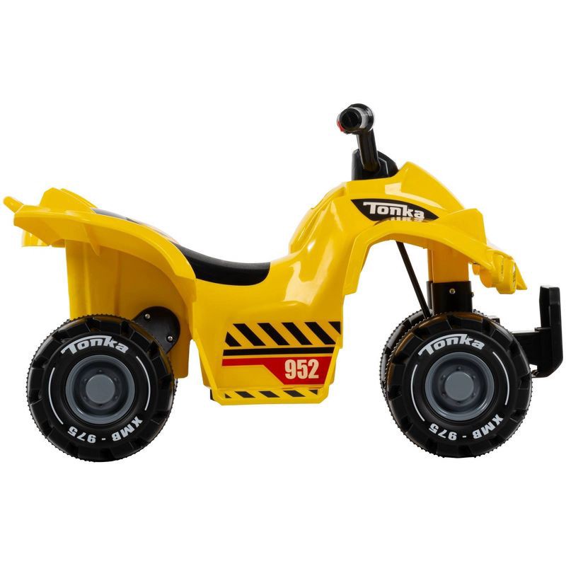slide 5 of 11, Huffy Tonka Truck Battery Ride-On Quad - 6V - Age 1.5+ Years Old - Yellow, 1 ct