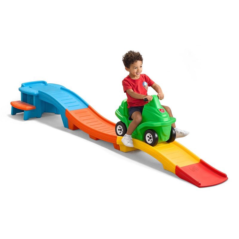 slide 2 of 11, Step2 Racing Green Up & Down Roller Coaster Ride-On: Pedal Push Toy for Ages 2-5, 1 ct