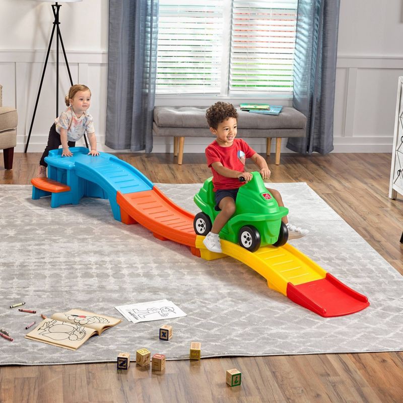 slide 4 of 11, Step2 Racing Green Up & Down Roller Coaster Ride-On: Pedal Push Toy for Ages 2-5, 1 ct