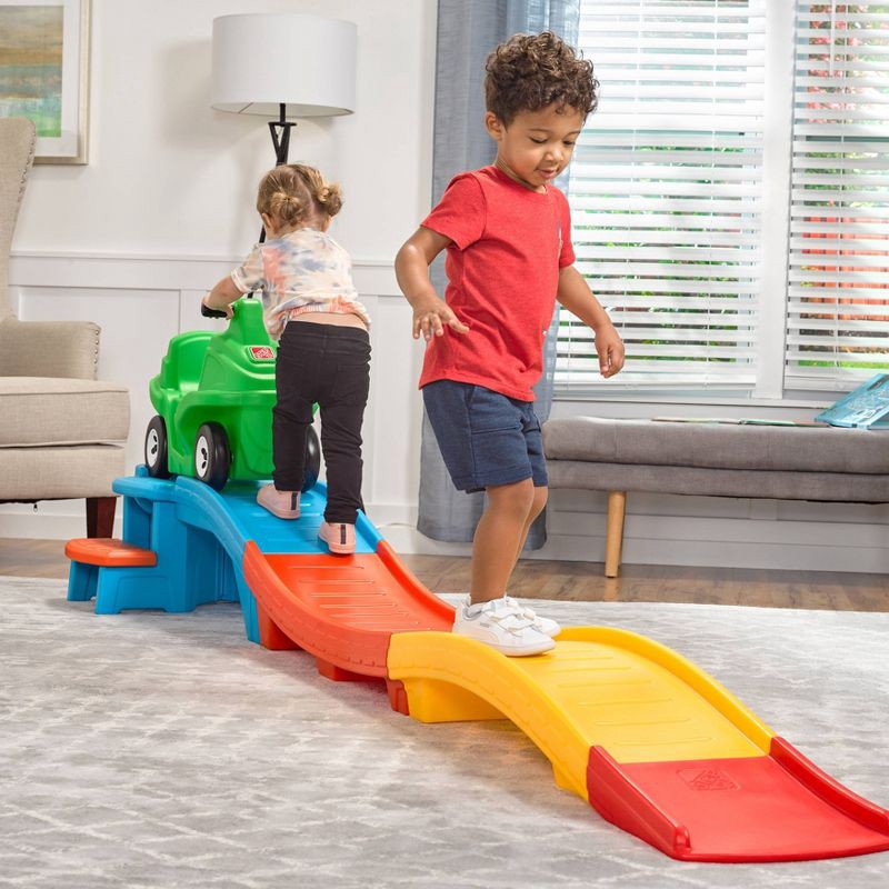 slide 8 of 11, Step2 Racing Green Up & Down Roller Coaster Ride-On: Pedal Push Toy for Ages 2-5, 1 ct