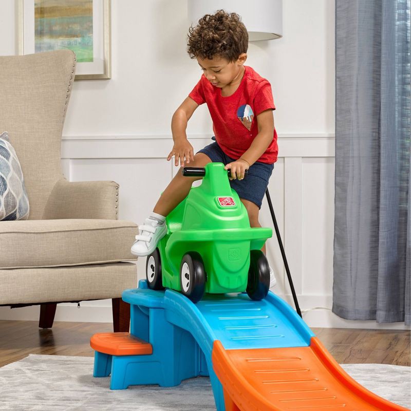 slide 11 of 11, Step2 Racing Green Up & Down Roller Coaster Ride-On: Pedal Push Toy for Ages 2-5, 1 ct