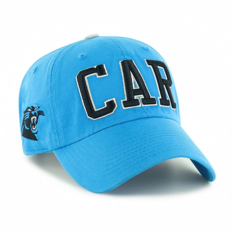slide 3 of 3, NFL Carolina Panthers Clique Hat: Adjustable Cotton Baseball Cap, 1 ct