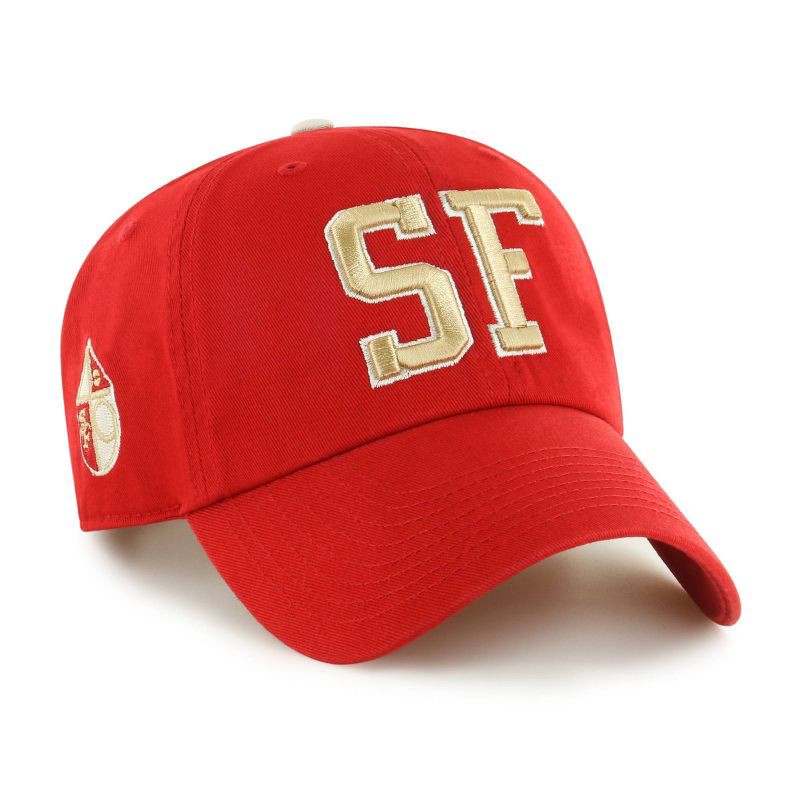 slide 3 of 3, NFL San Francisco 49ers Clique Hat: Team Logo Adjustable Baseball Cap, 1 ct