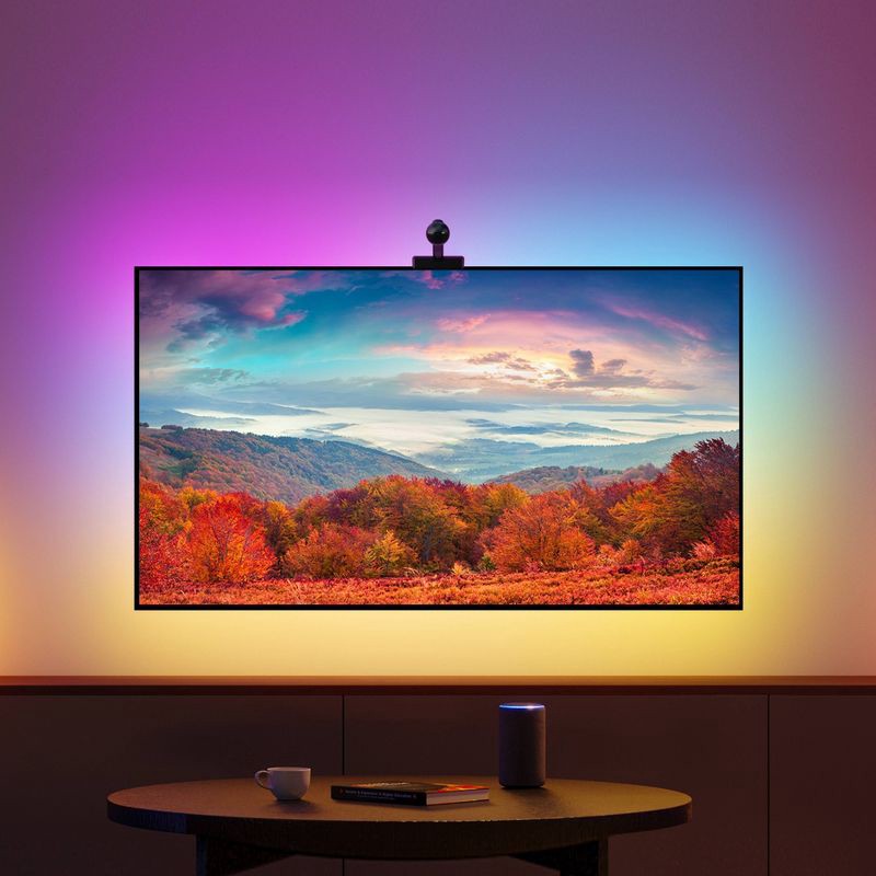 slide 18 of 24, Govee DreamView T1 16.4' TV Backlight: Wi-Fi Bias Lighting, Home Theater Accessory, 1 ct