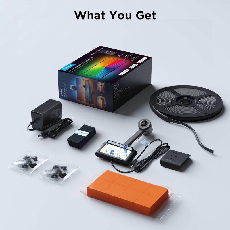 slide 11 of 27, Govee DreamView T1 12.5' TV Backlight: Wi-Fi Bias Lighting, 1 ct