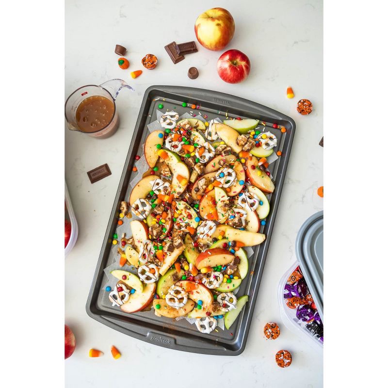 slide 5 of 7, GoodCook 11"x17" Nonstick Steel Cookie Sheet Gray, 1 ct