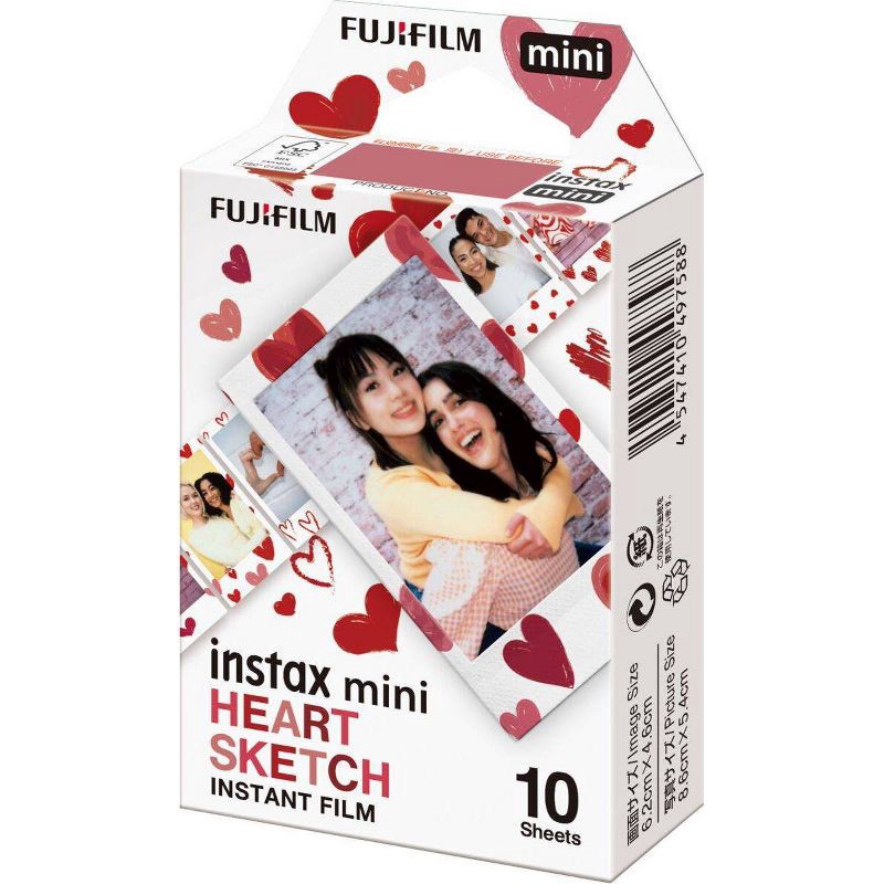 slide 2 of 3, Fujifilm instax mini Heart Film - 10ct, 10 ct