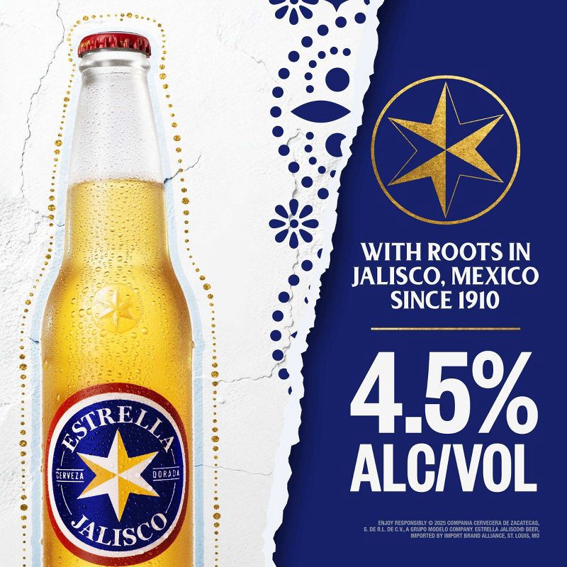 slide 5 of 8, Estrella Jalisco - 24pk/12 fl oz Bottles, 24 ct; 12 fl oz