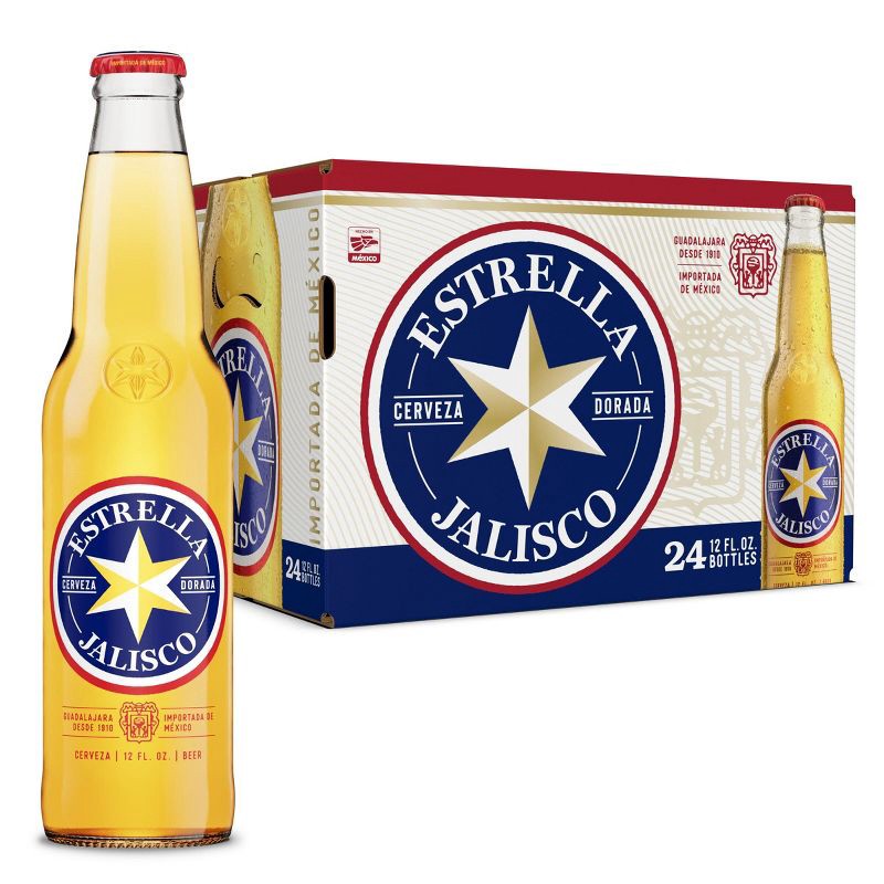 slide 1 of 8, Estrella Jalisco - 24pk/12 fl oz Bottles, 24 ct; 12 fl oz