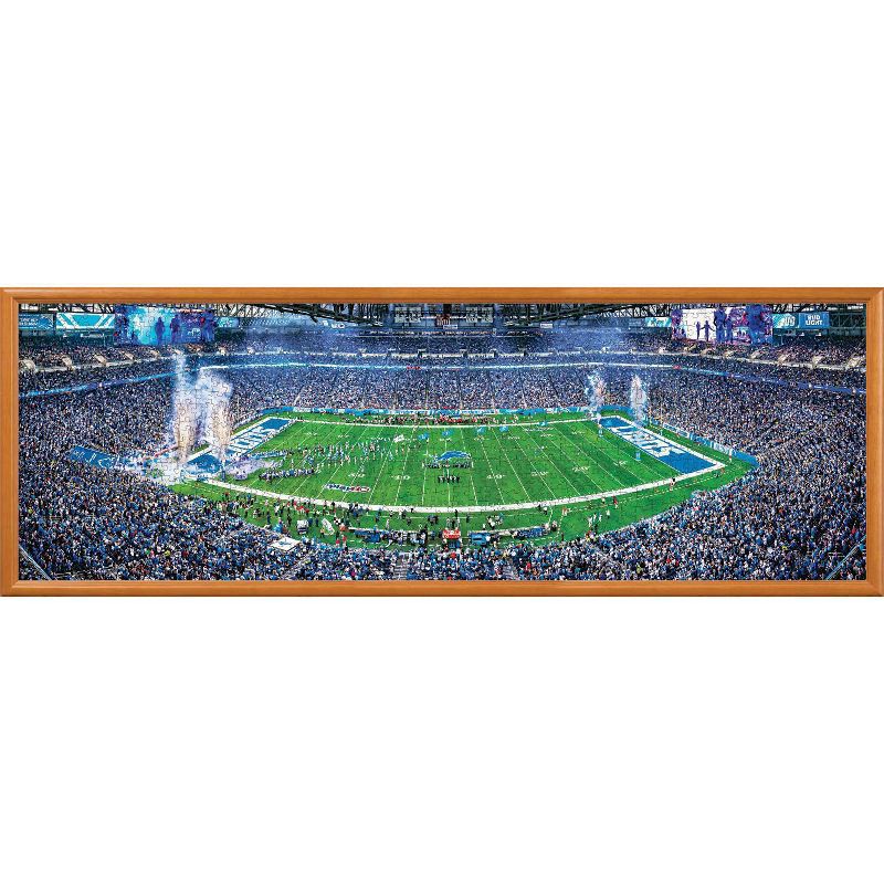 slide 3 of 4, NFL Detroit Lions 1000pc Pano Puzzle Game, 1000 ct