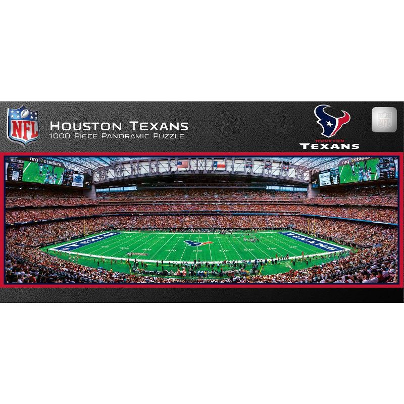 slide 3 of 3, NFL Houston Texans 1000pc Pano Puzzle Game, 1000 ct