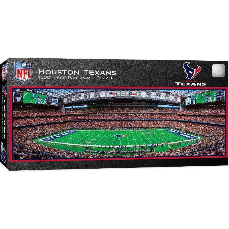 slide 1 of 3, NFL Houston Texans 1000pc Pano Puzzle Game, 1000 ct