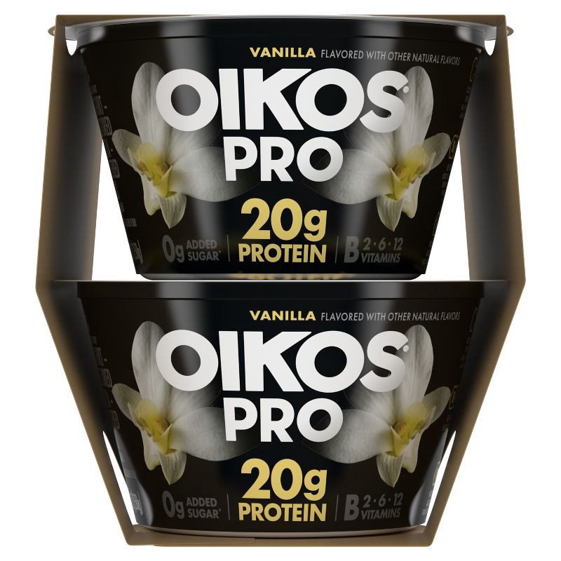 slide 12 of 12, Oikos Pro Vanilla Greek Yogurt - 20g Protein 4ct/5.3oz, 20 gram, 4 ct, 5.3 oz