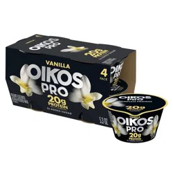 Oikos Pro Vanilla Greek Yogurt - 20g Protein 4ct/5.3oz