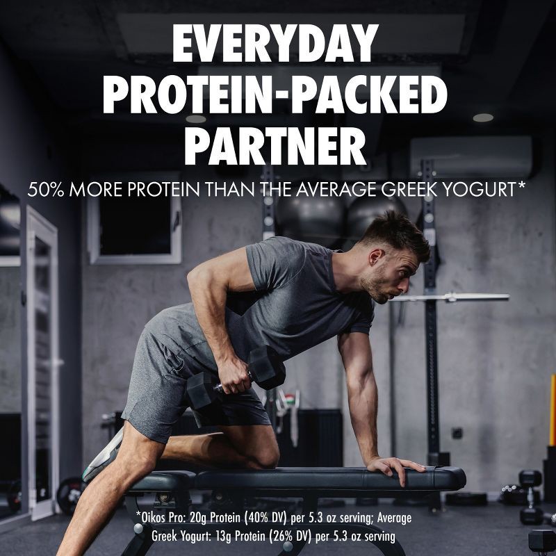 slide 5 of 12, Oikos Pro Mixed Berry Greek Yogurt - 20g Protein 4ct/5.3oz, 20 gram, 4 ct, 5.3 oz