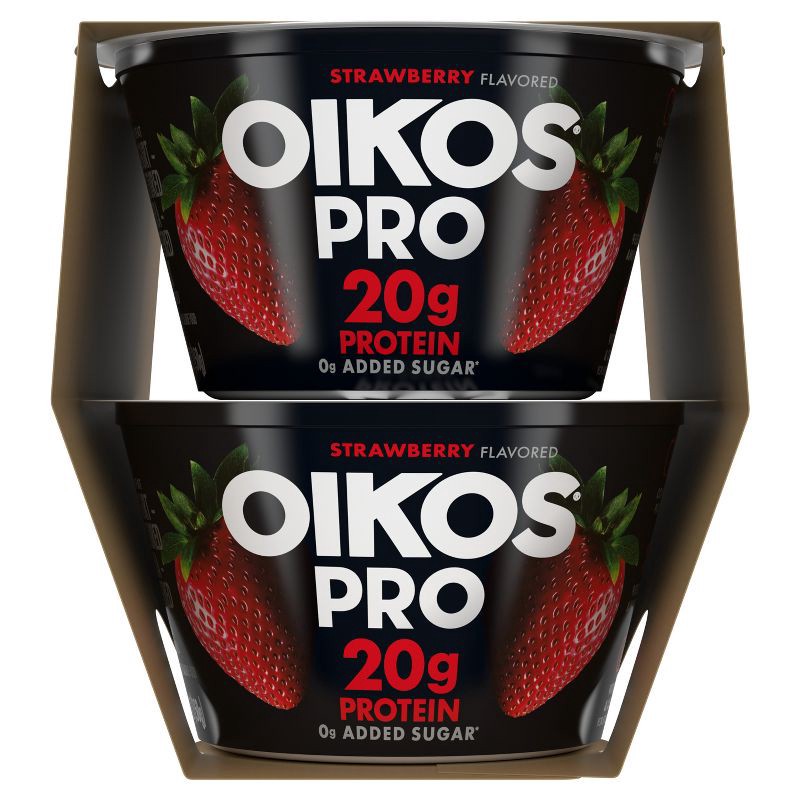 slide 12 of 12, Oikos Pro Strawberry Greek Yogurt - 20g Protein 4ct/5.3oz, 20 gram, 4 ct, 5.3 oz