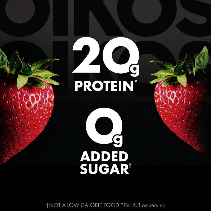 slide 2 of 12, Oikos Pro Strawberry Greek Yogurt - 20g Protein 4ct/5.3oz, 20 gram, 4 ct, 5.3 oz