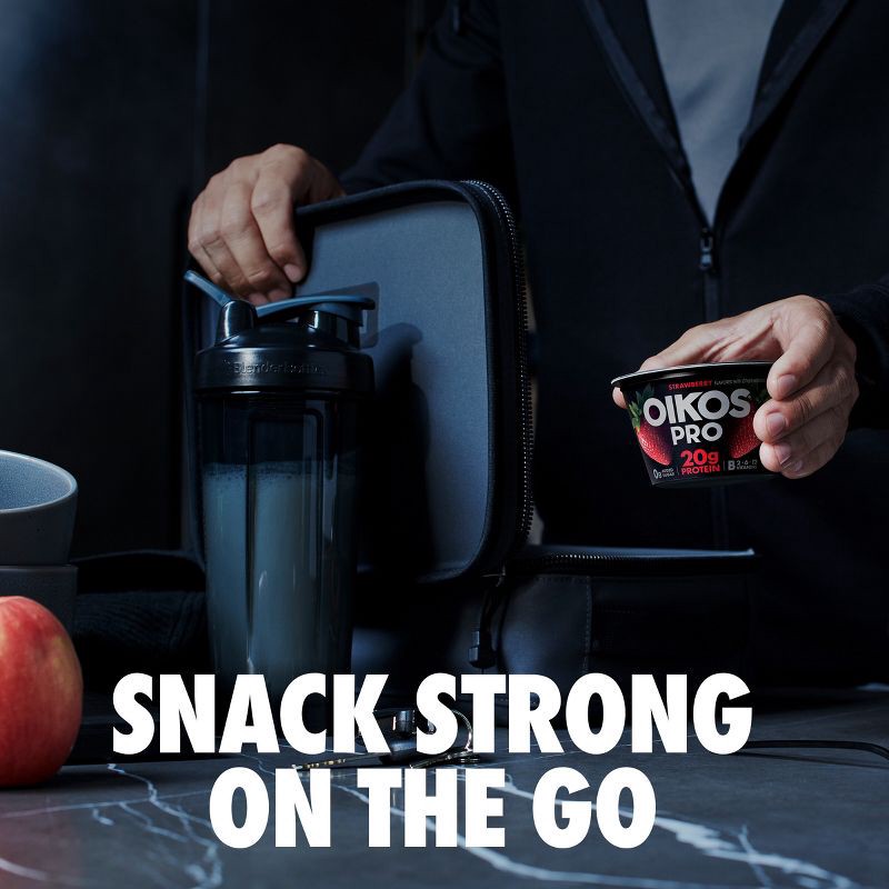 slide 6 of 12, Oikos Pro Strawberry Greek Yogurt - 20g Protein 4ct/5.3oz, 20 gram, 4 ct, 5.3 oz