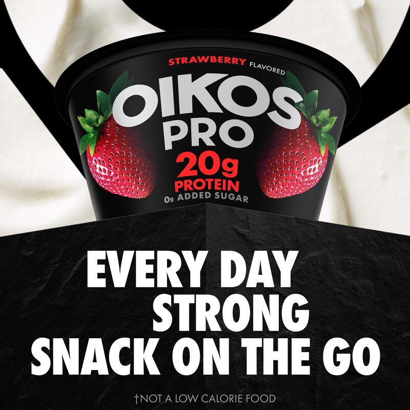 slide 6 of 12, Oikos Pro Strawberry Greek Yogurt - 20g Protein 4ct/5.3oz, 20 gram, 4 ct, 5.3 oz