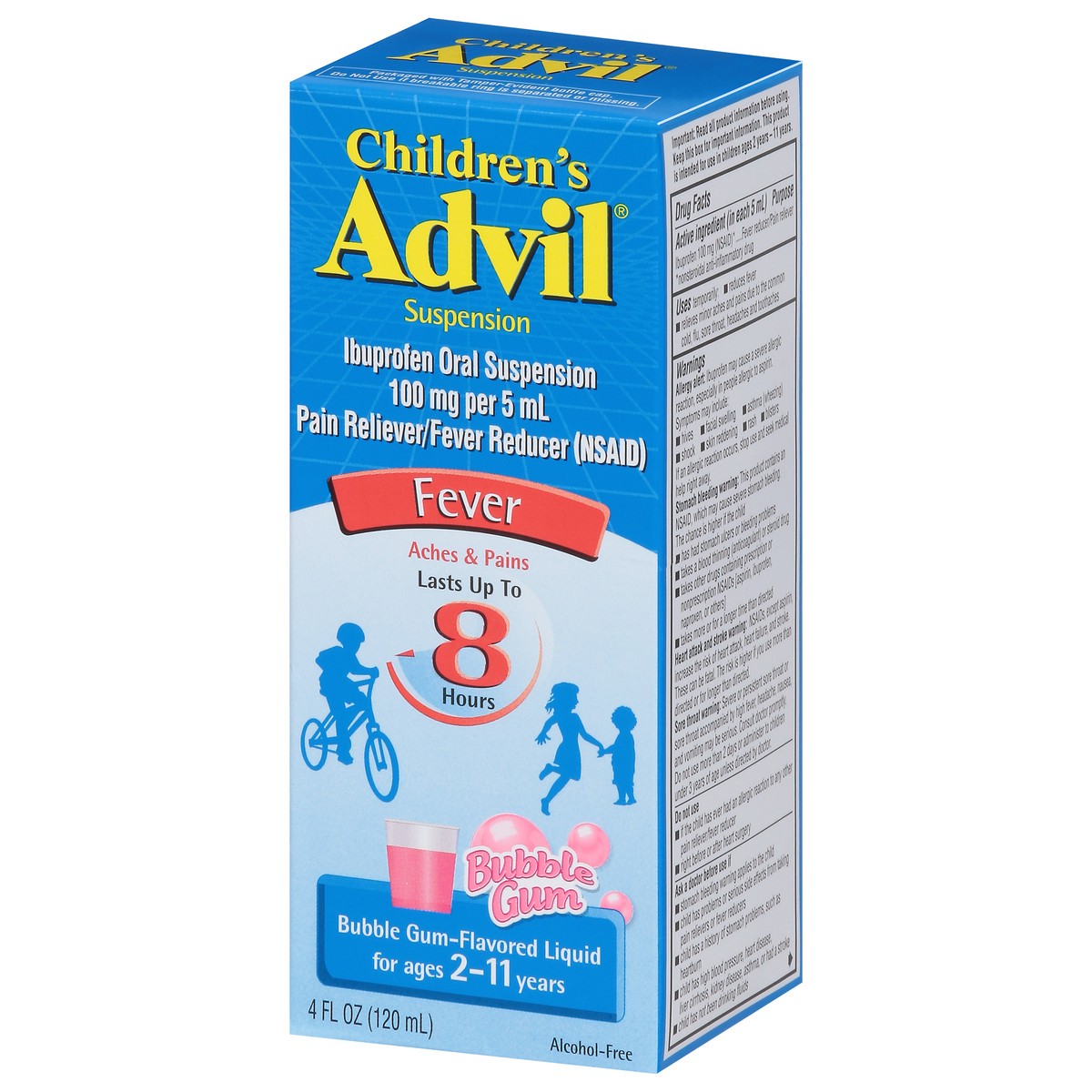 slide 9 of 10, Advil Children's Fever Medicine - Bubblegum Flavor, 4 fl oz