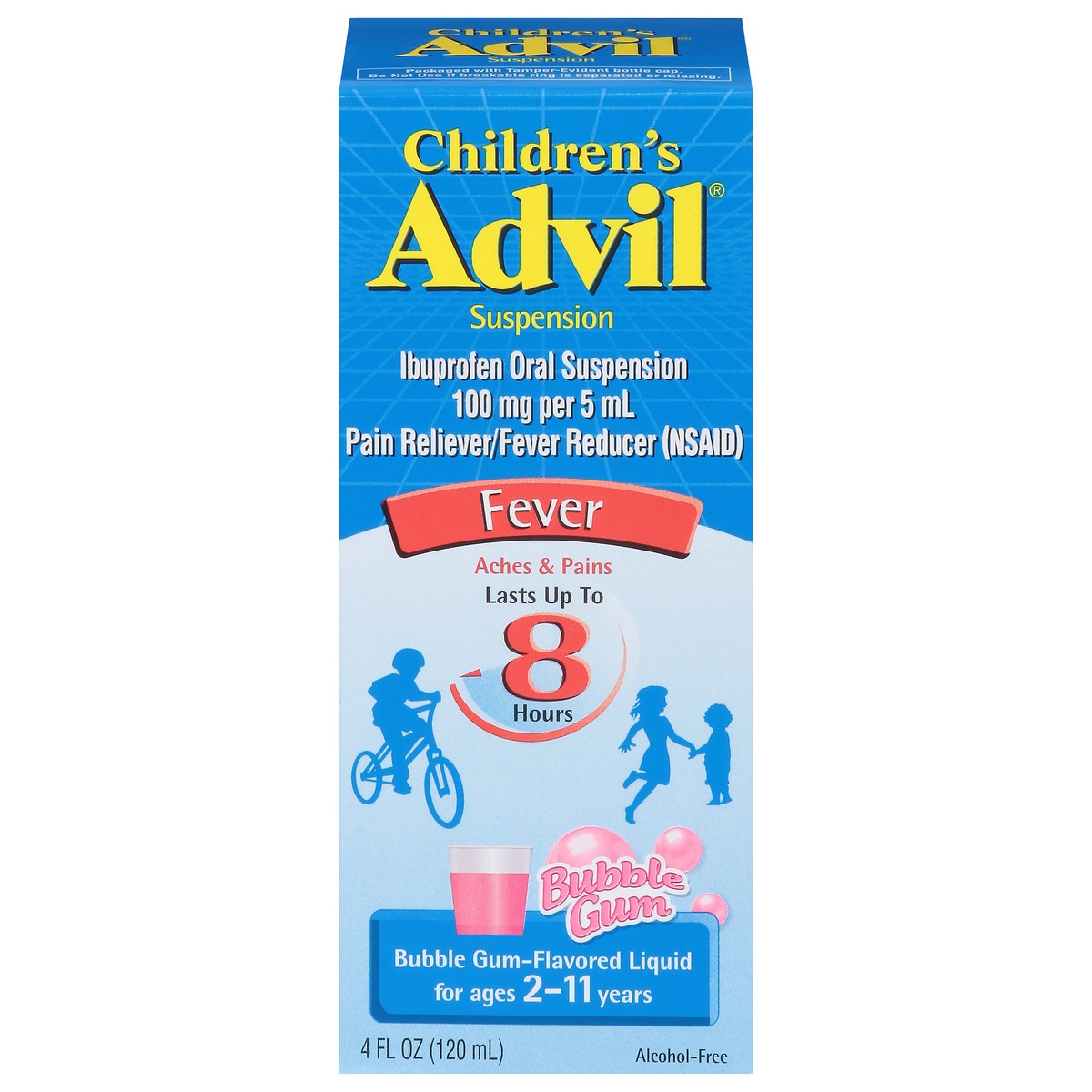 slide 1 of 10, Advil Children's Fever Medicine - Bubblegum Flavor, 4 fl oz