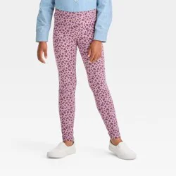 Girls' Animal Printed Leggings - Cat & Jack Purple XS