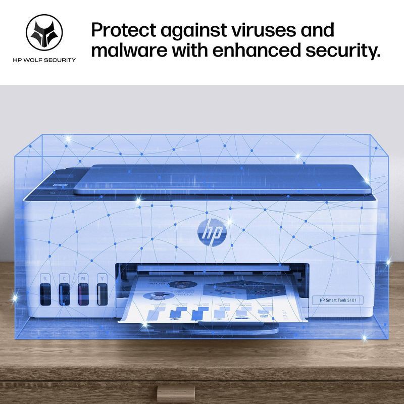 slide 11 of 19, HP Inc. HP Smart Tank 5101 Wireless All-In-One Color Refillable Supertank Printer, Scanner, Copier (1F3Y0A), 1 ct