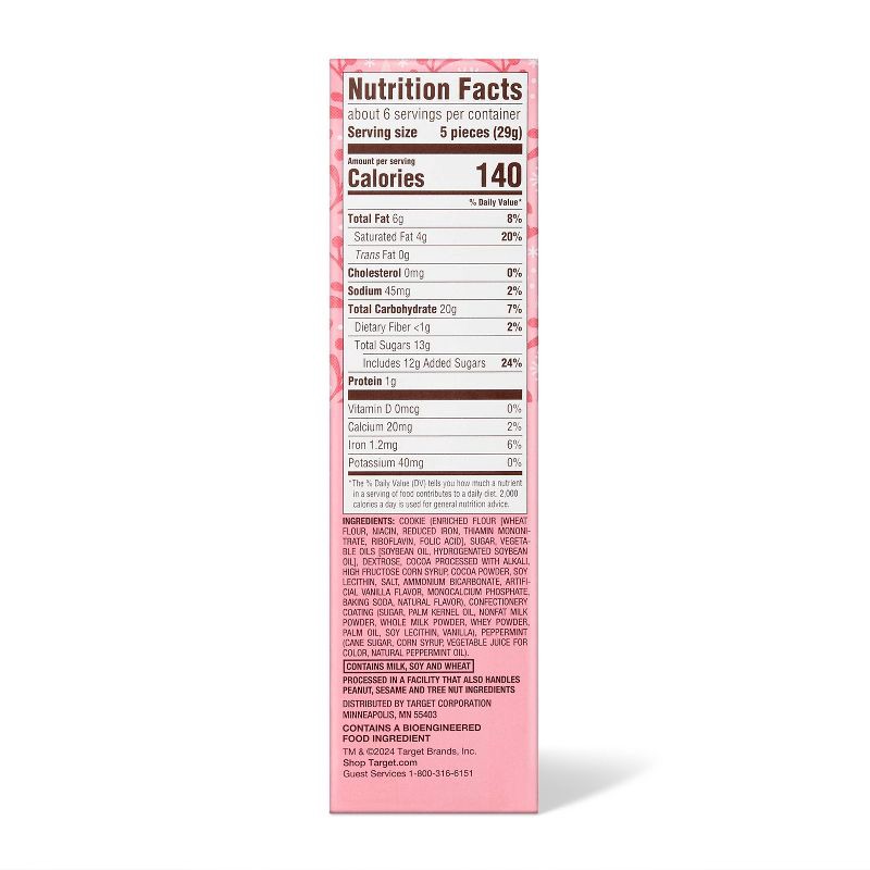 slide 2 of 3, Christmas Candy Cane Crunch Mini Sandwich Cookies - 6.5oz - Favorite Day™, 6.5 oz