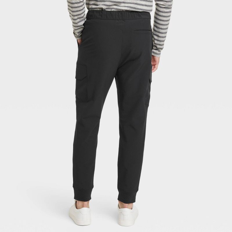 slide 2 of 3, Men's Tech Cargo Jogger Pants - Goodfellow & Co™ Black XL, 1 ct