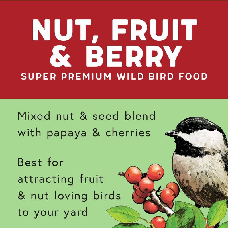 slide 6 of 9, Melody Select 4.5lb Nut, Fruit & Berry Wild Bird Food, 4.5 lb