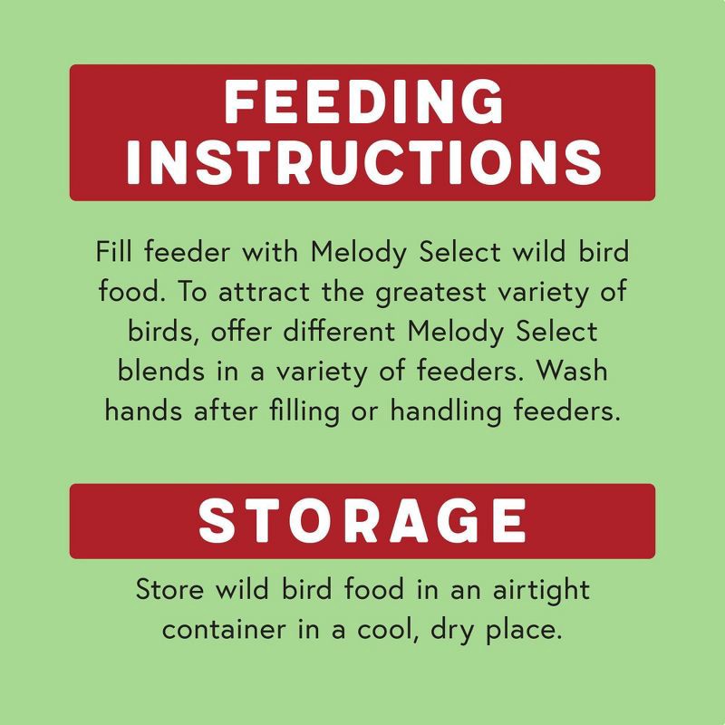 slide 9 of 9, Melody Select 4.5lb Nut, Fruit & Berry Wild Bird Food, 4.5 lb