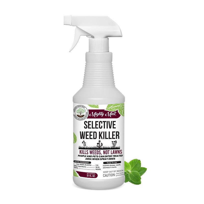 slide 1 of 6, Mighty Mint 31oz Outdoor Selective Weed Killer, 31 oz
