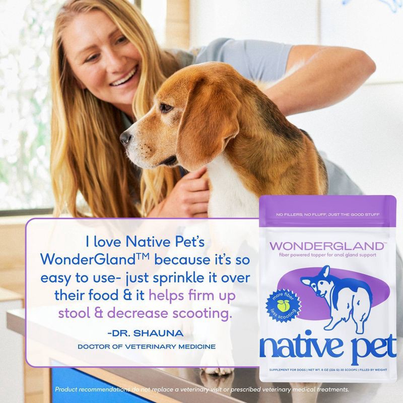 slide 5 of 7, Native Pet WonderGland Anal Gland Supplement with Pumpkin for Dogs - 16oz, 16 oz