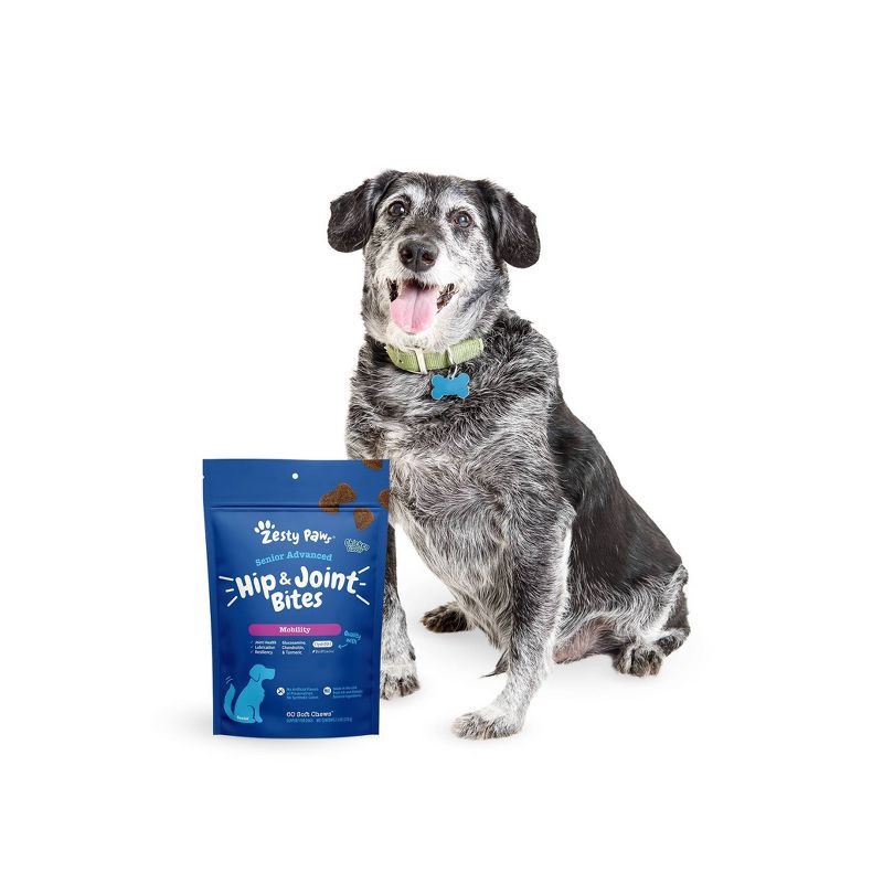 slide 8 of 8, Zesty Paws Senior Advanced Mobility Dog Supplement with Chicken Flavor - 60ct, 60 ct