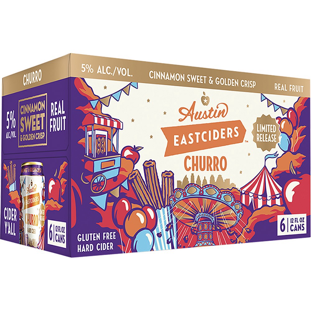 slide 1 of 1, Austin Eastciders Churro, 6 ct; 12 oz