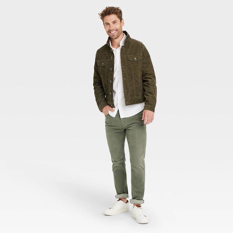 slide 3 of 3, Men's Every Wear Long Sleeve Oxford Button-Down Shirt - Goodfellow & Co™ White XL: Slim Fit, Cotton-Spandex Blend, Patch Pocket, 1 ct