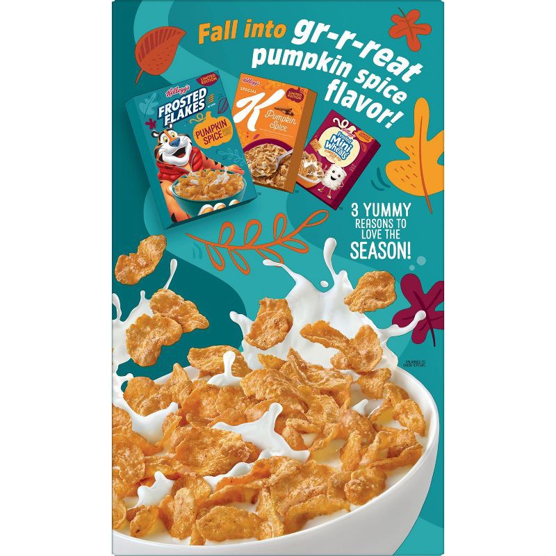 slide 3 of 9, Kellogg's Frosted Flakes Pumpkin Spice Breakfast Cereal - 17.1oz, 17.1 oz