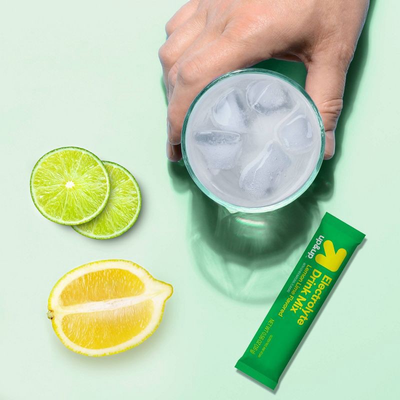 slide 5 of 8, Hydration with Electrolytes Vegan Drink Mix - Lemon Lime - 11.3oz/20ct - up&up™, 11.3 oz, 20 ct