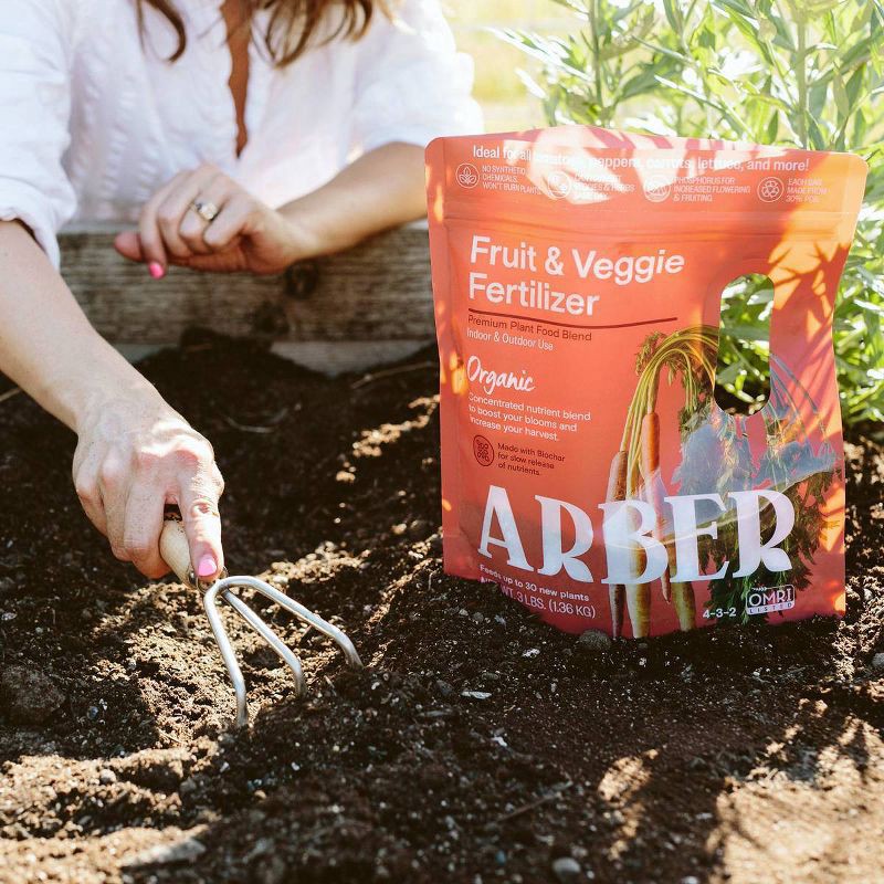 slide 5 of 5, Arber Organic Tomato Vegetable and Herb Fertilizer with Moisture Control 3lb, 3 lb