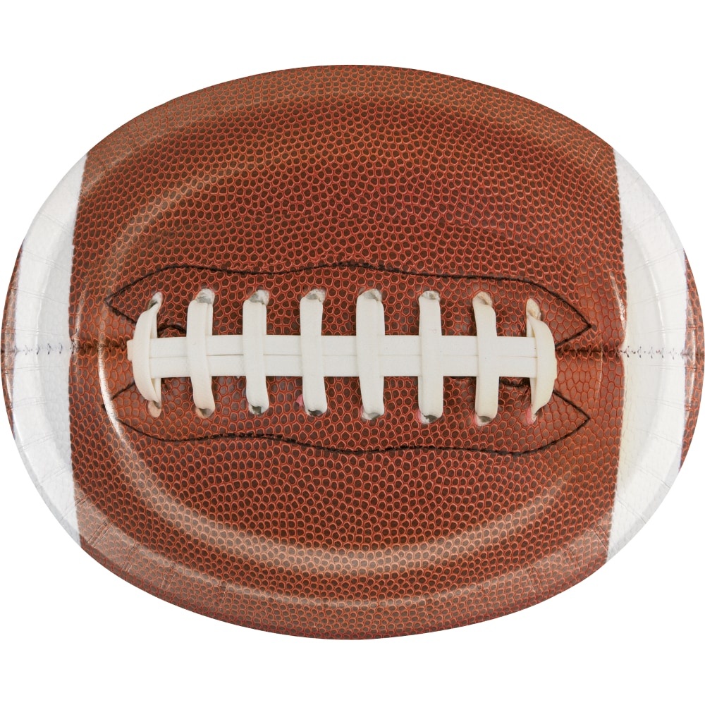 slide 1 of 1, Creative Converting Firstdown Playbook Oval Platter, 8 ct