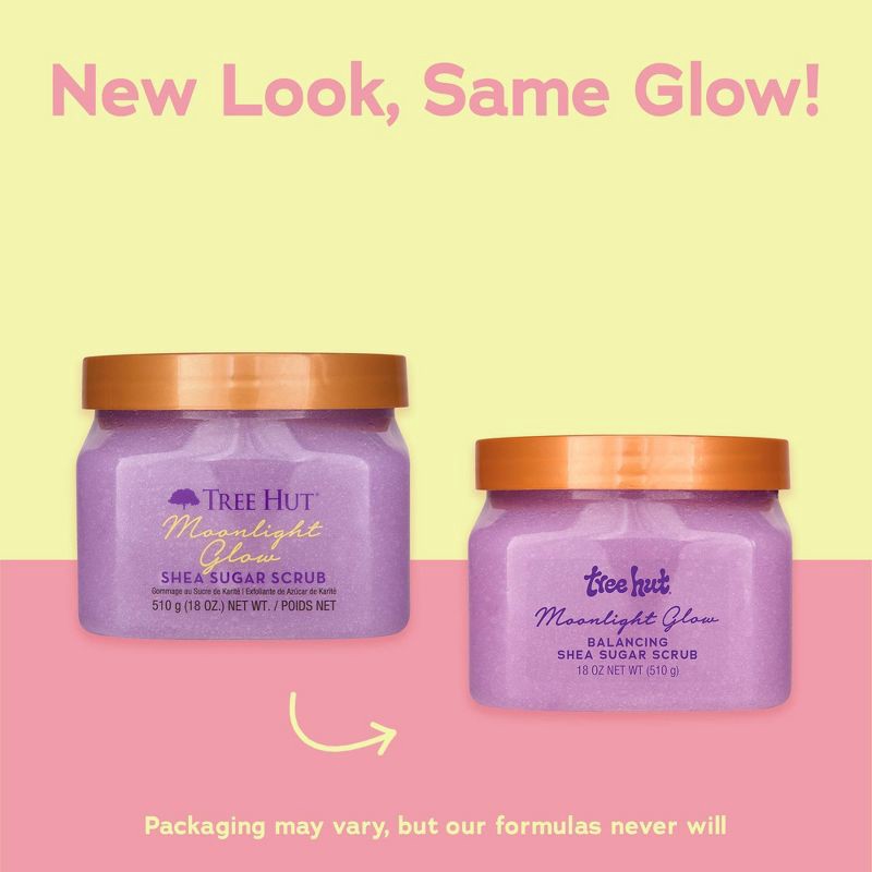 slide 2 of 10, Tree Hut Moonlight Glow Shea Sugar Body Scrub - 18 oz, 18 oz